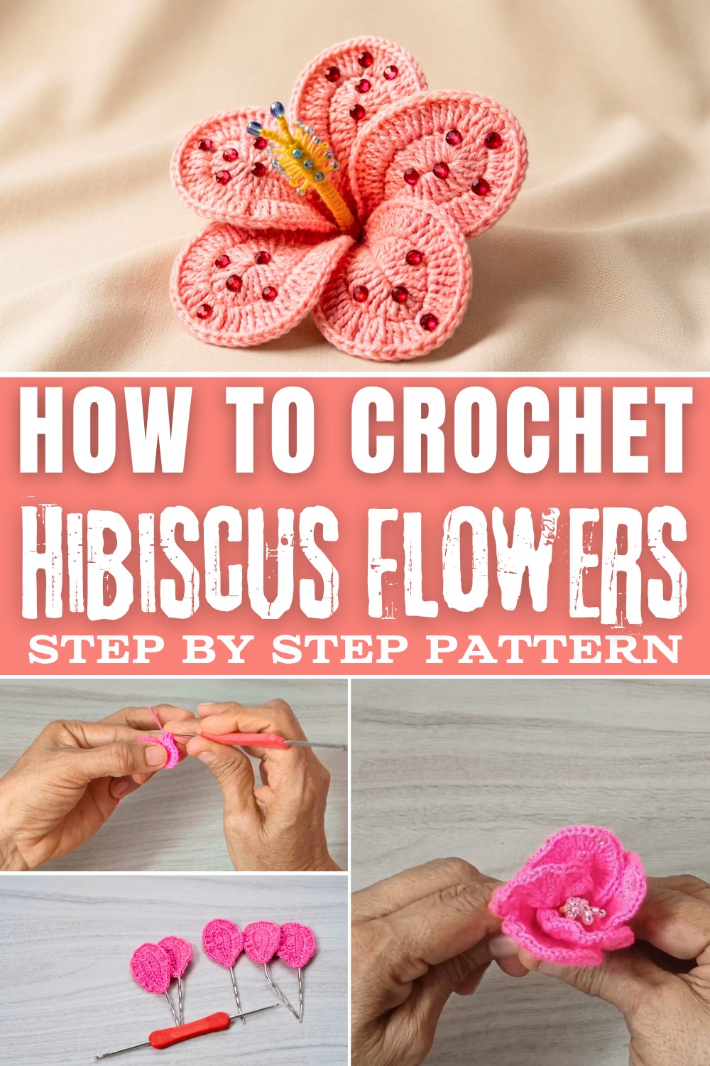 Crochet Hibiscus Flowers