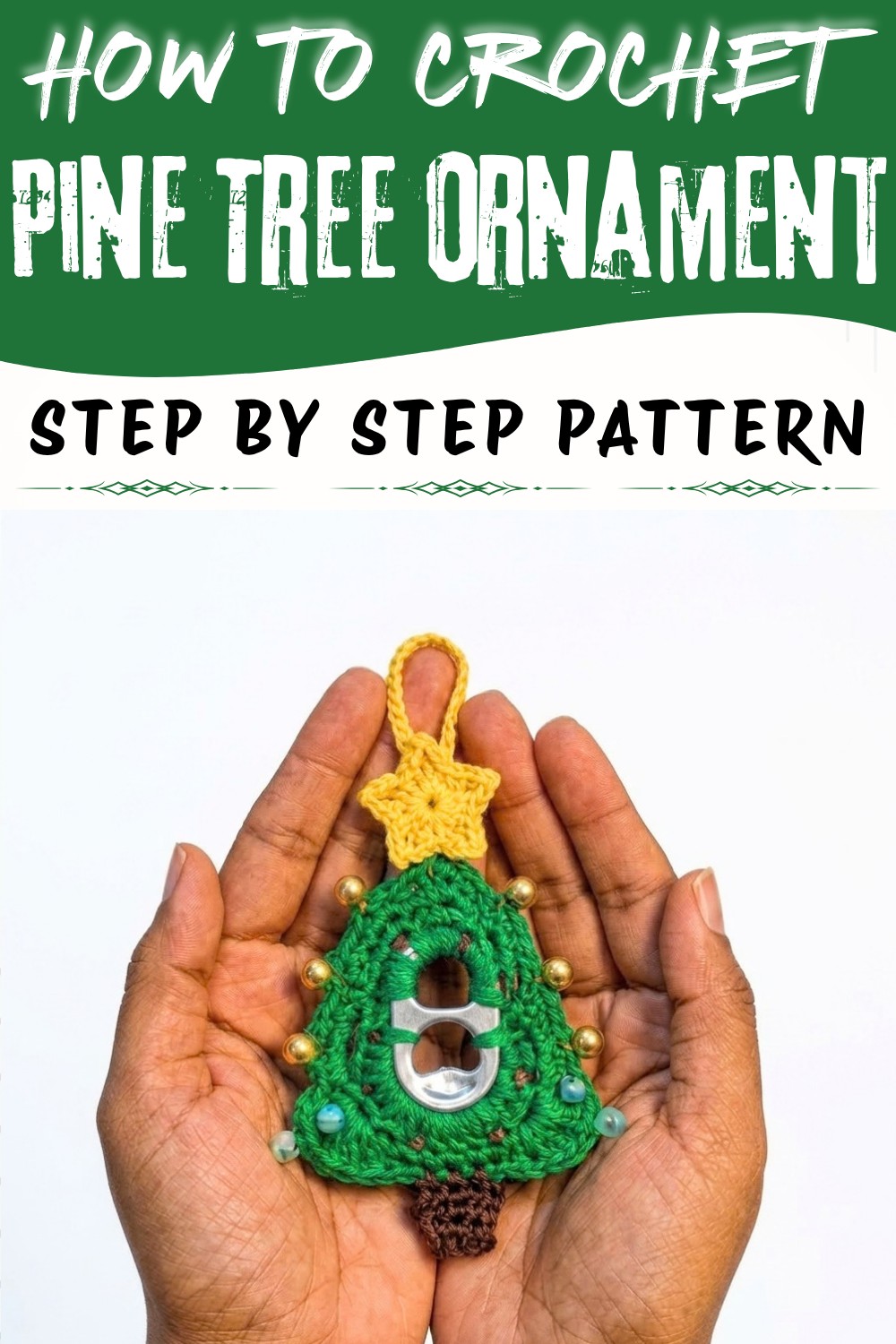 Crochet Pine Tree Ornament Pattern (2)