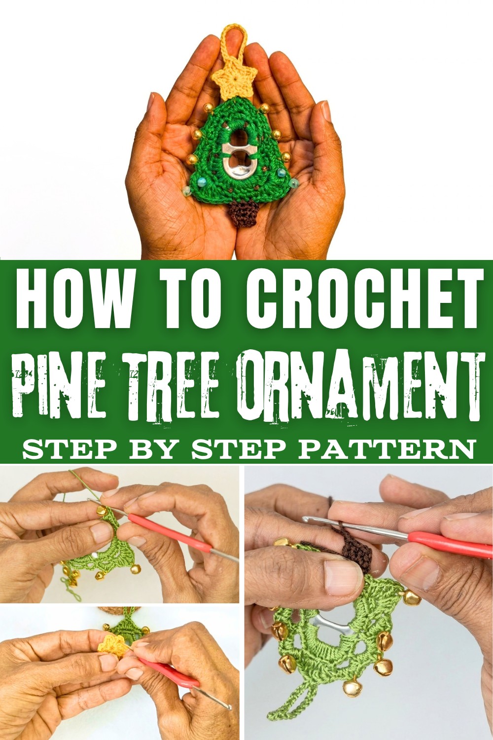 Crochet Pine Tree Ornament Pattern