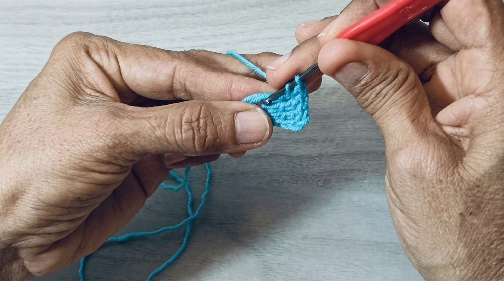 Crochet the cutest HEART Keychain (6)