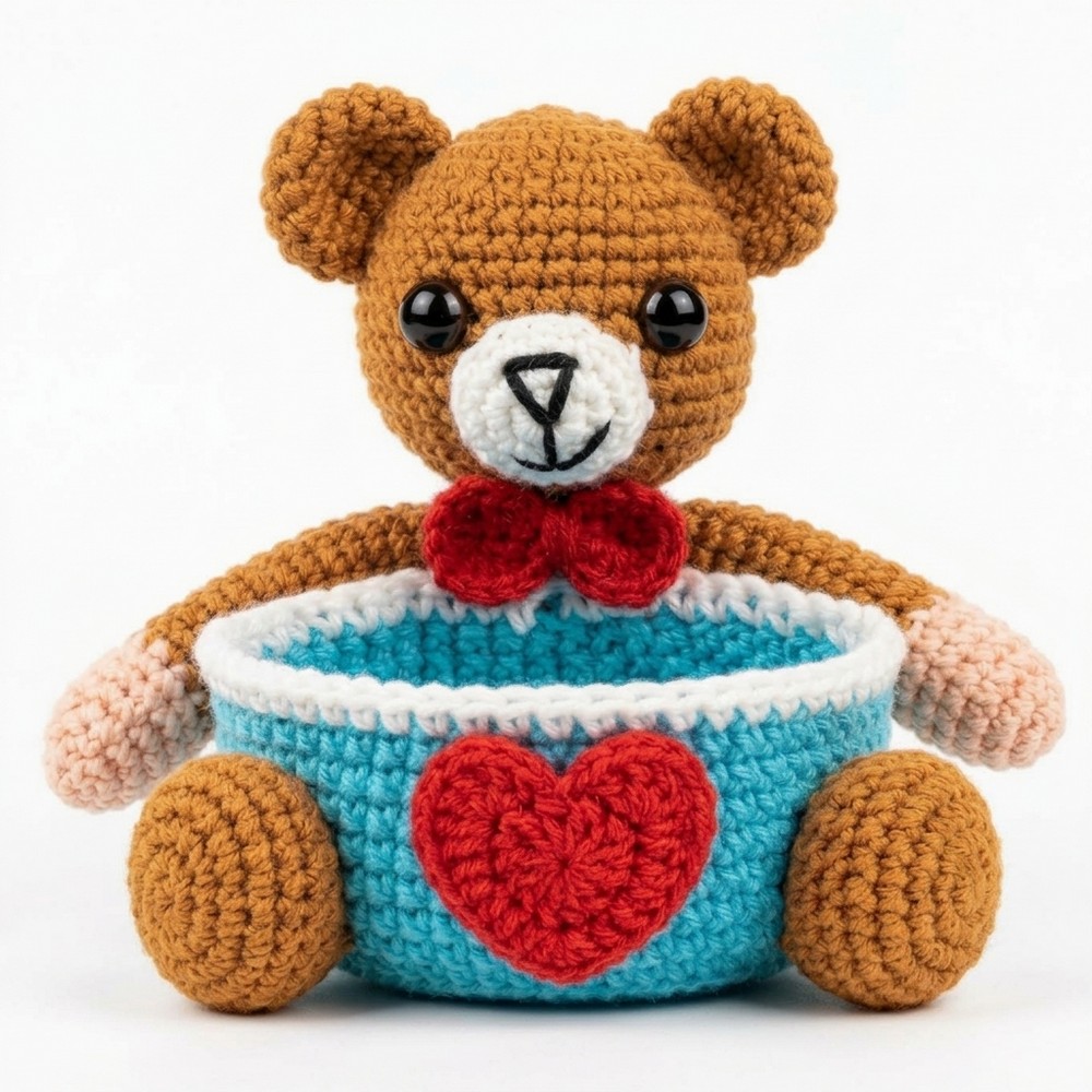 Cute Bear Basket Crochet Step-by-Ste (2)