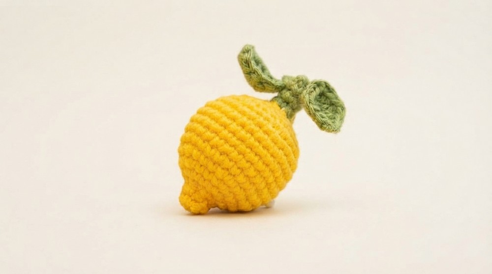 Easy Amigurumi Lemon Keychain Tutorial