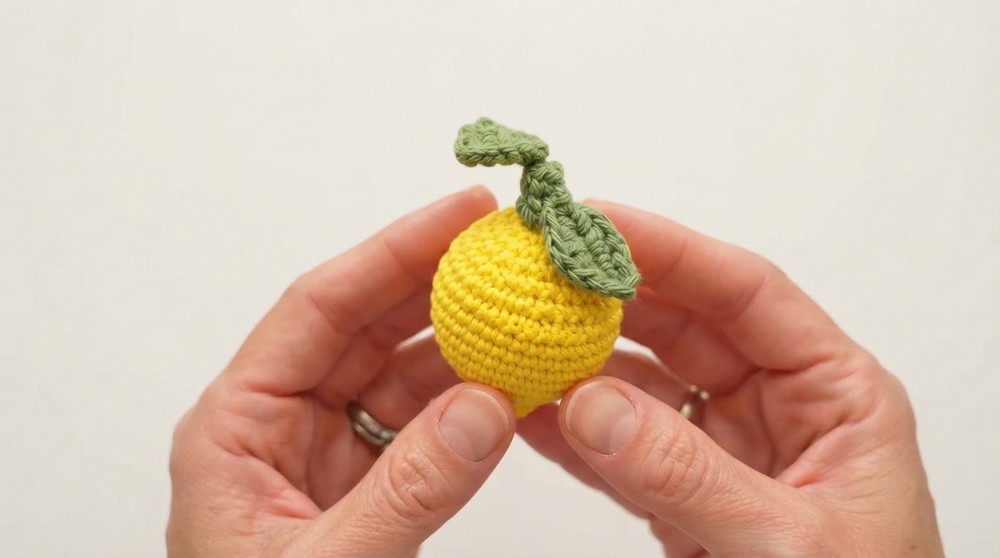 Easy Amigurumi Lemon Keychain Tutorial
