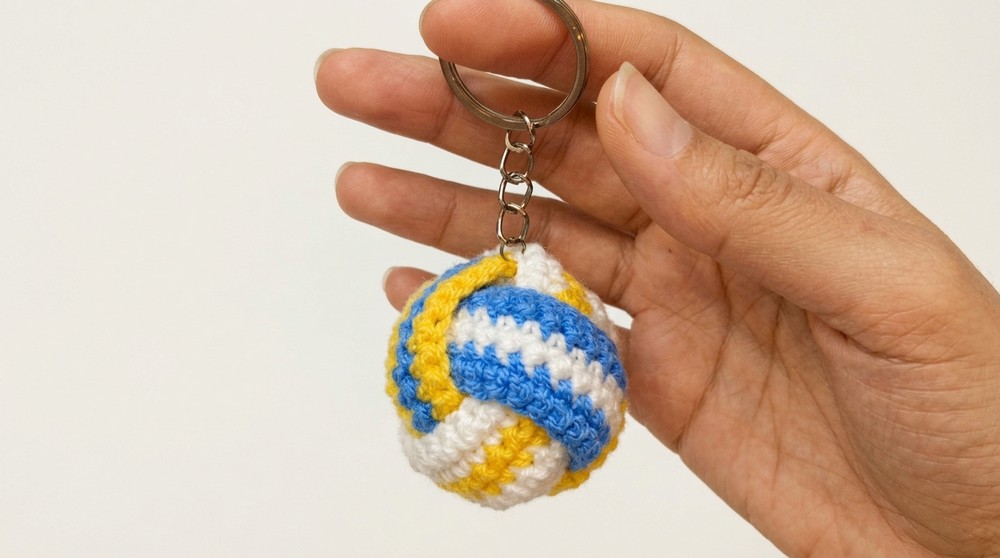 Easy CROCHET Volleyball Keychain