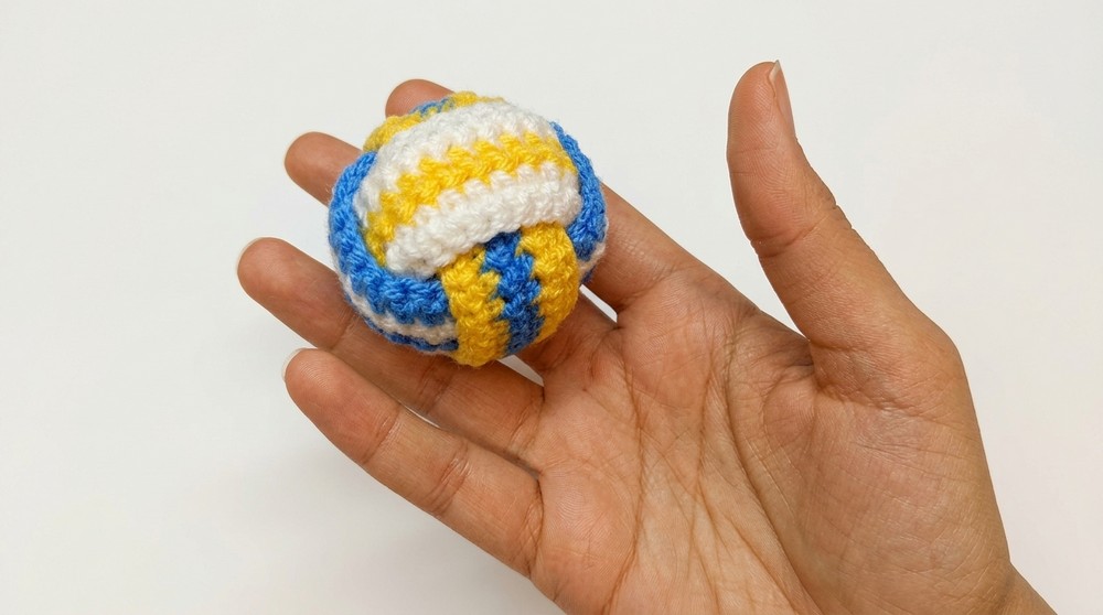 Easy CROCHET Volleyball Keychain