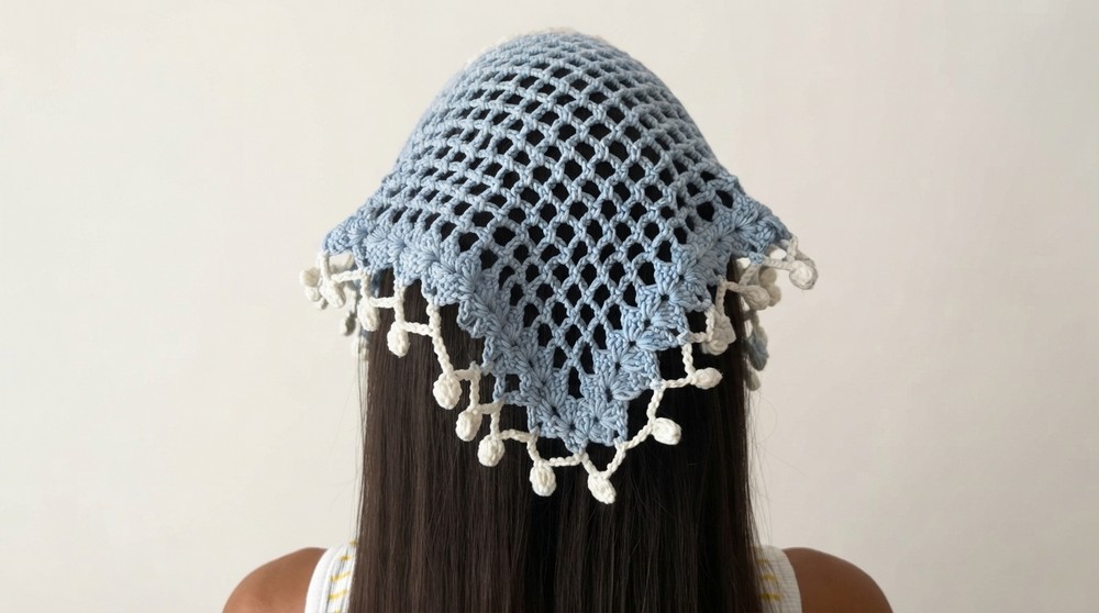 Easy Crochet Bandana Tutorial