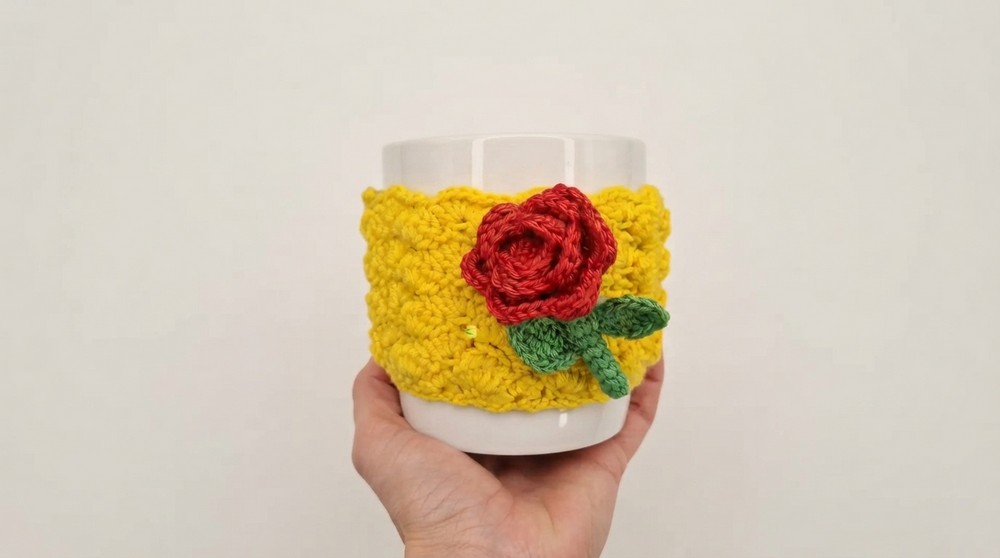 Easy Crochet Mug Cozy Tutorial