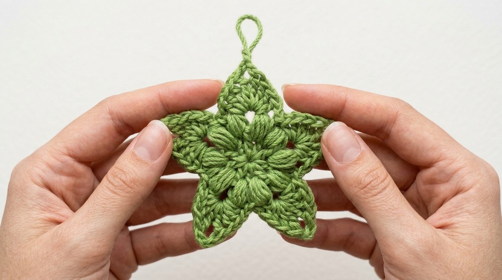 Easy Crochet Star Ornament Pattern