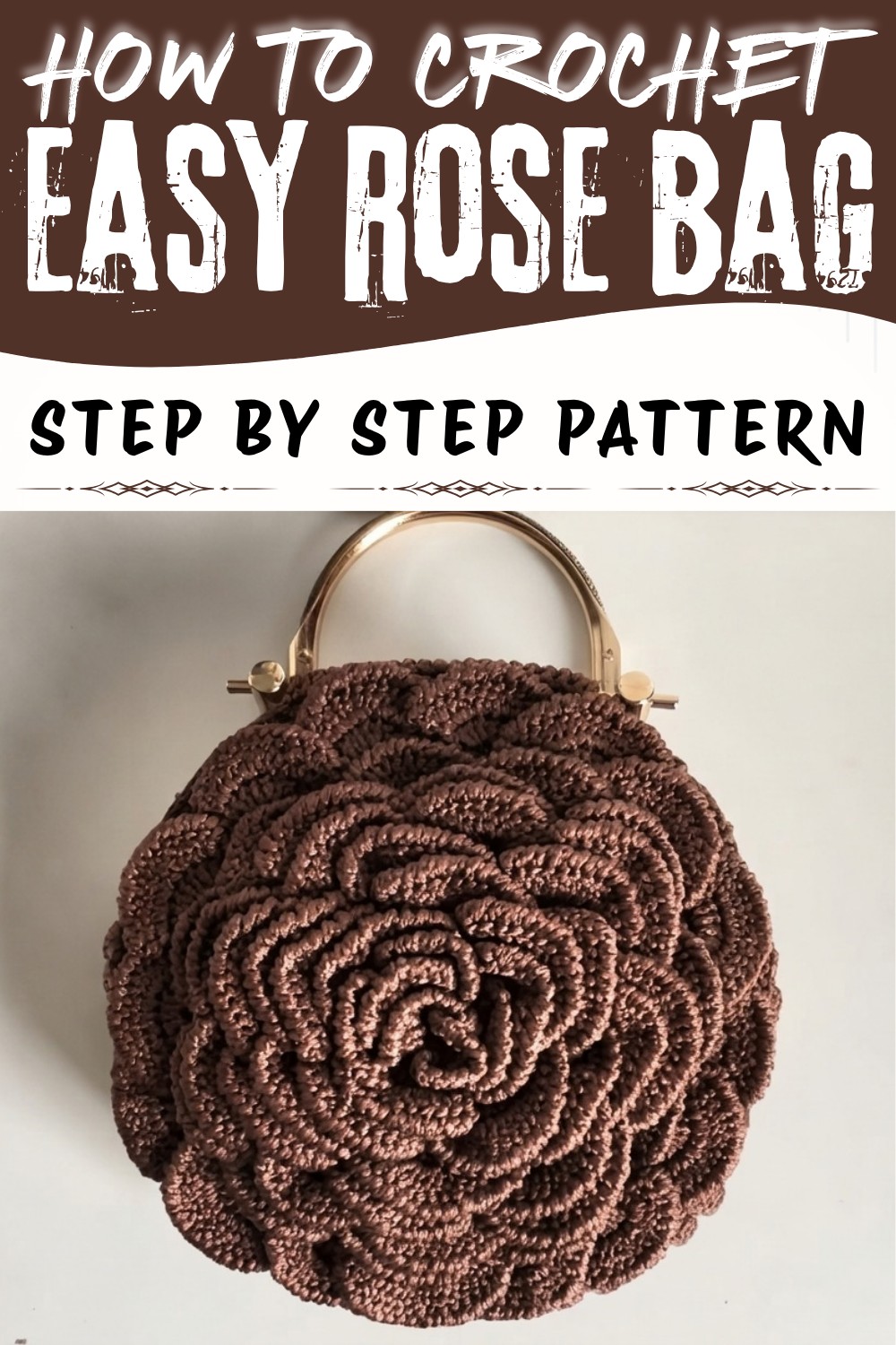 Easy Rose Pattern Crochet Bag Tutorial