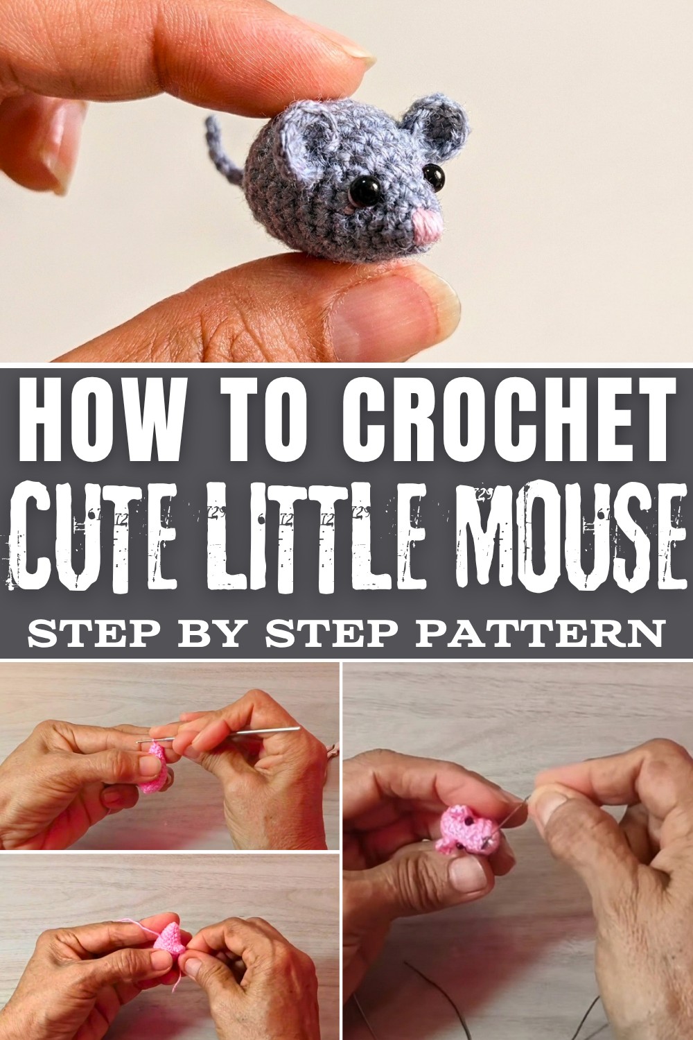 Easy crochet mouse for beginners (1)