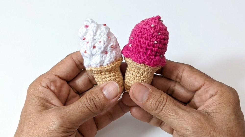 Free Crochet Ice Cream Cone Pattern (1)