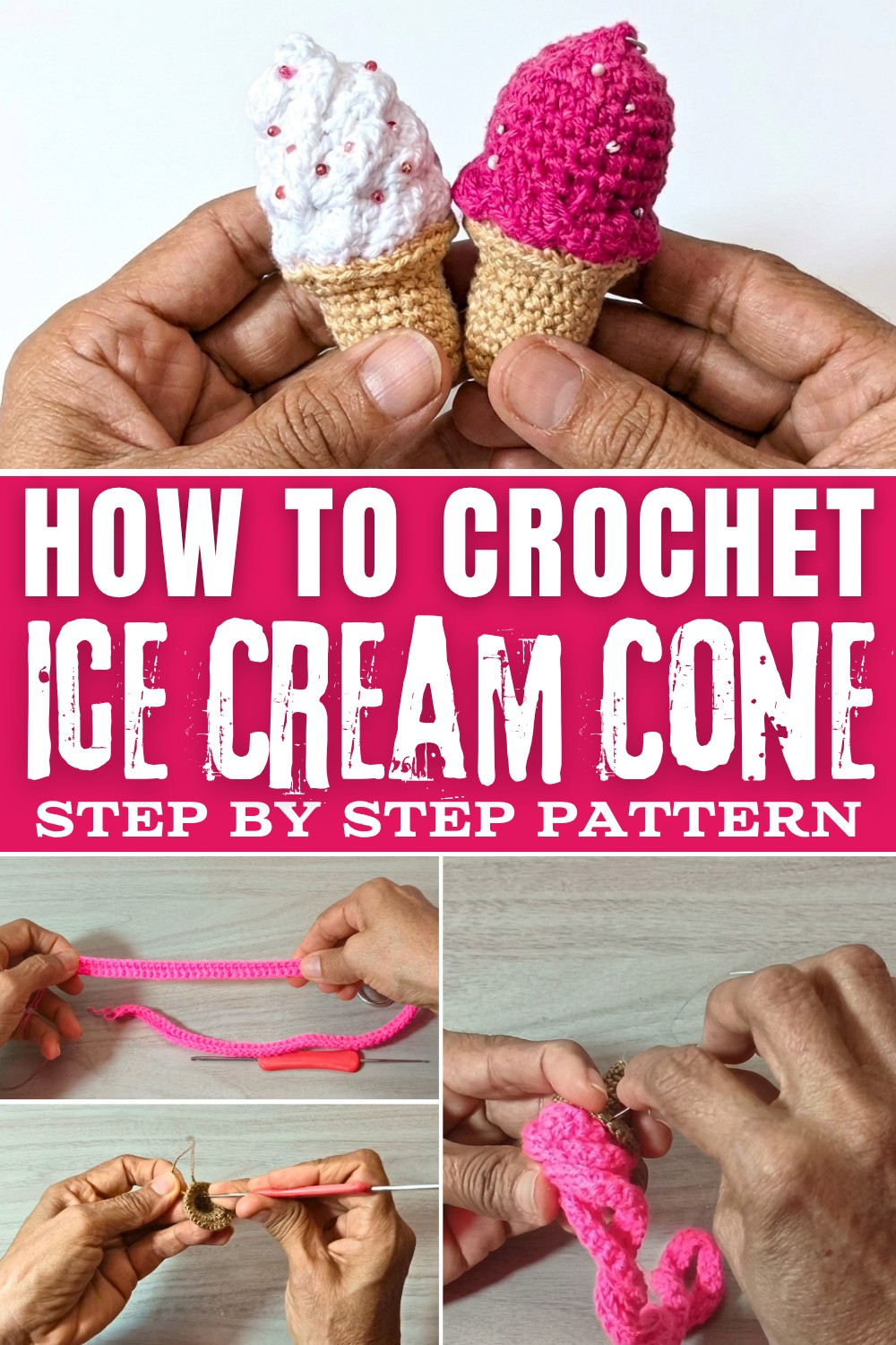 Free Crochet Ice Cream Cone Pattern (1)