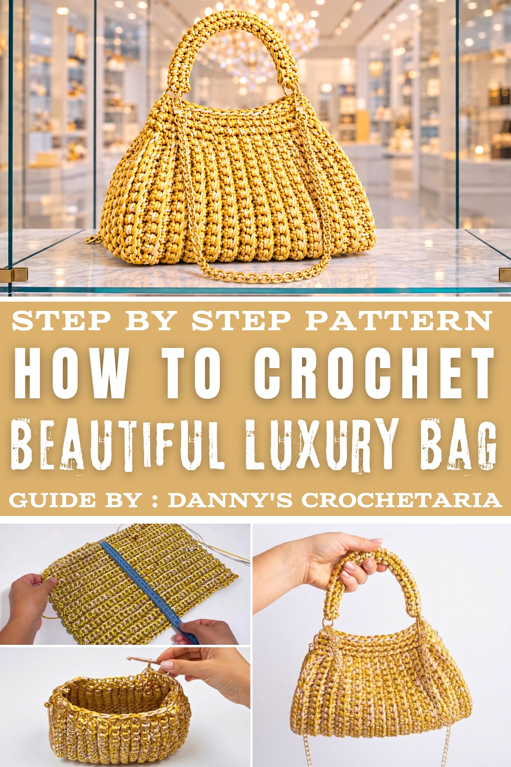How To Crochet Beautiful Luxury Bag 1