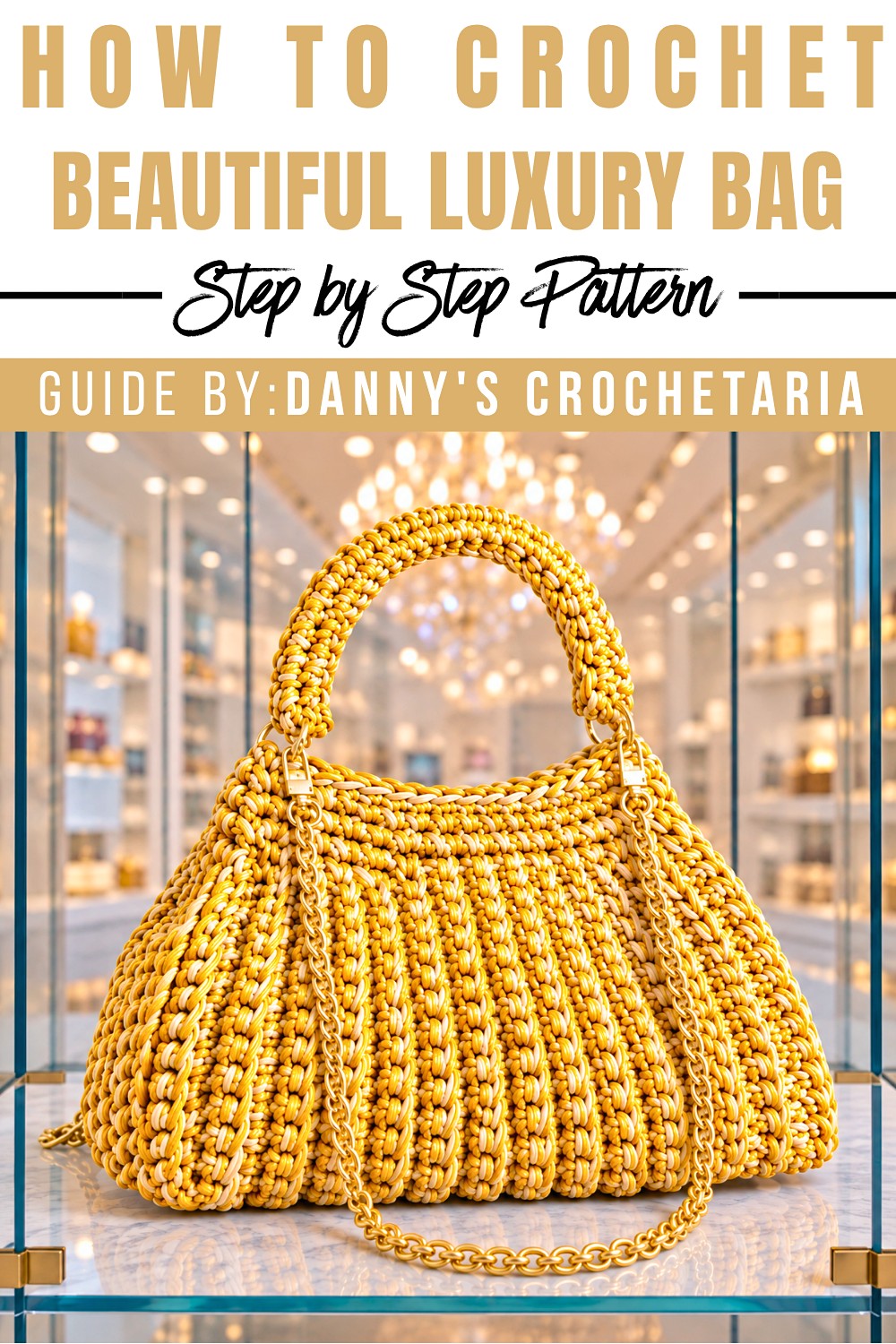 How To Crochet Beautiful Luxury Bag 10
