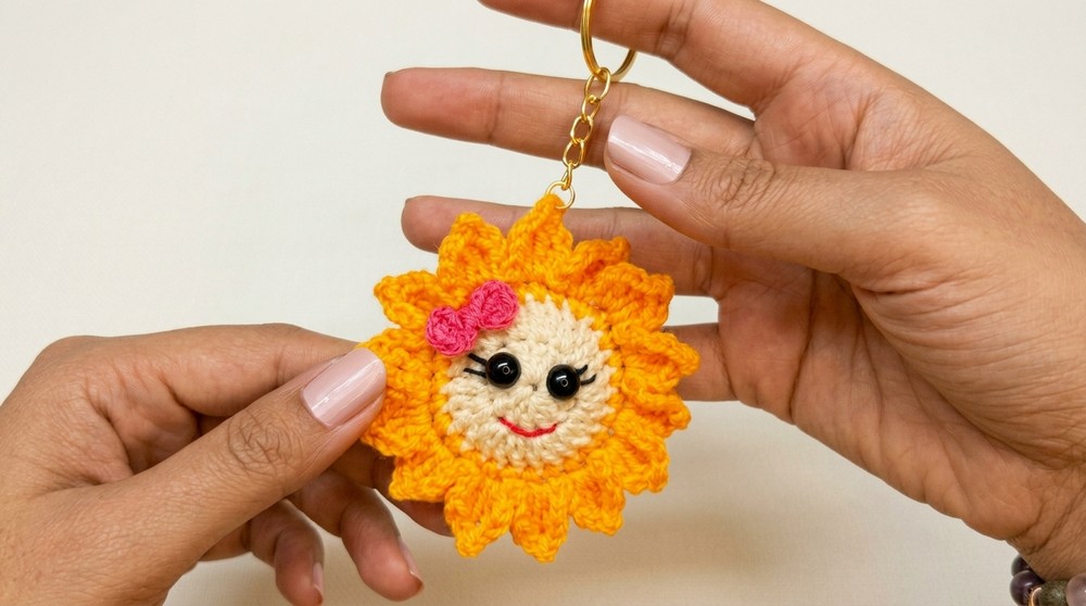 How to Crochet a Cute Smiley Sun