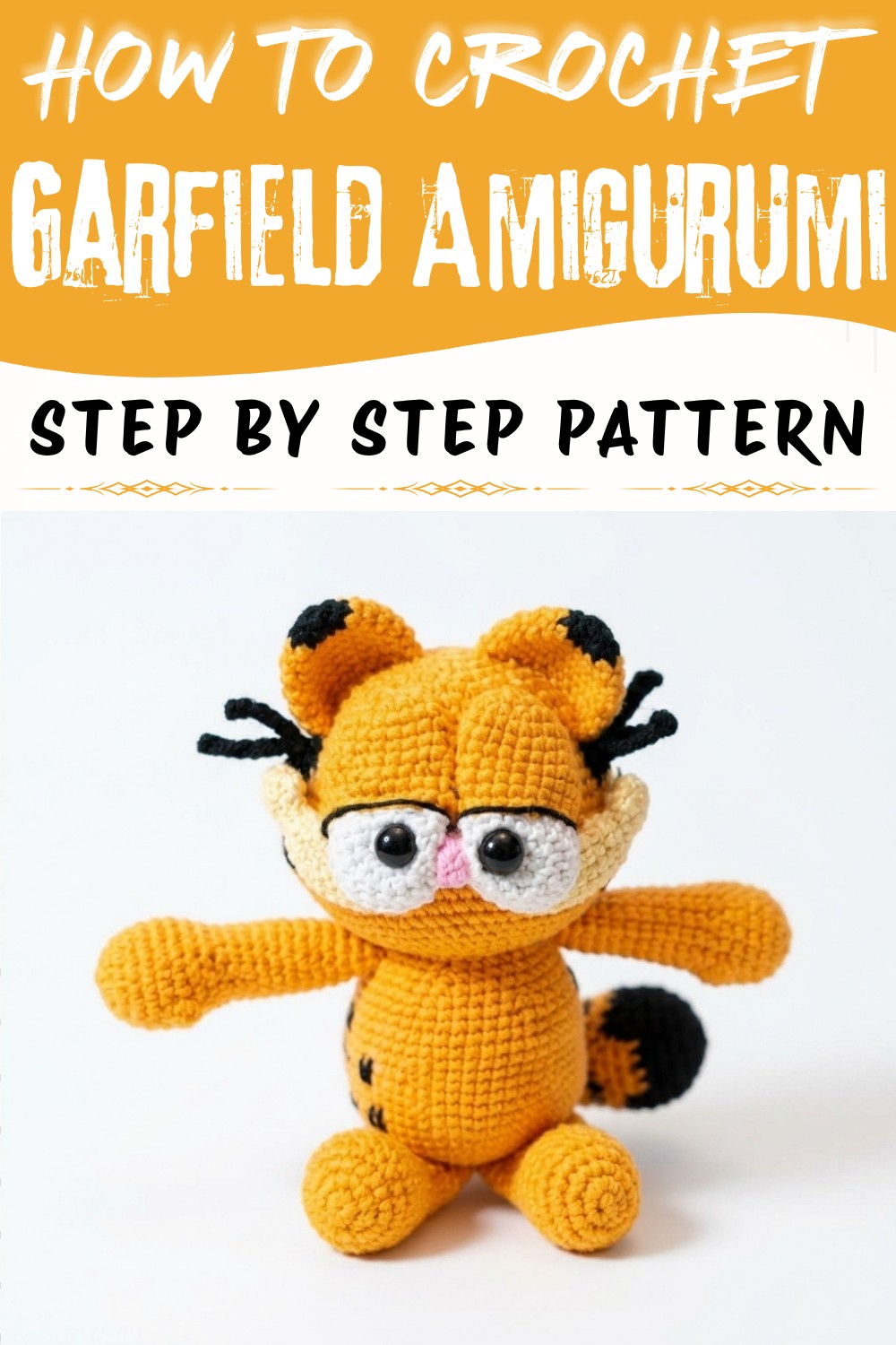 How to Crochet a Garfield Amigurumi (1)
