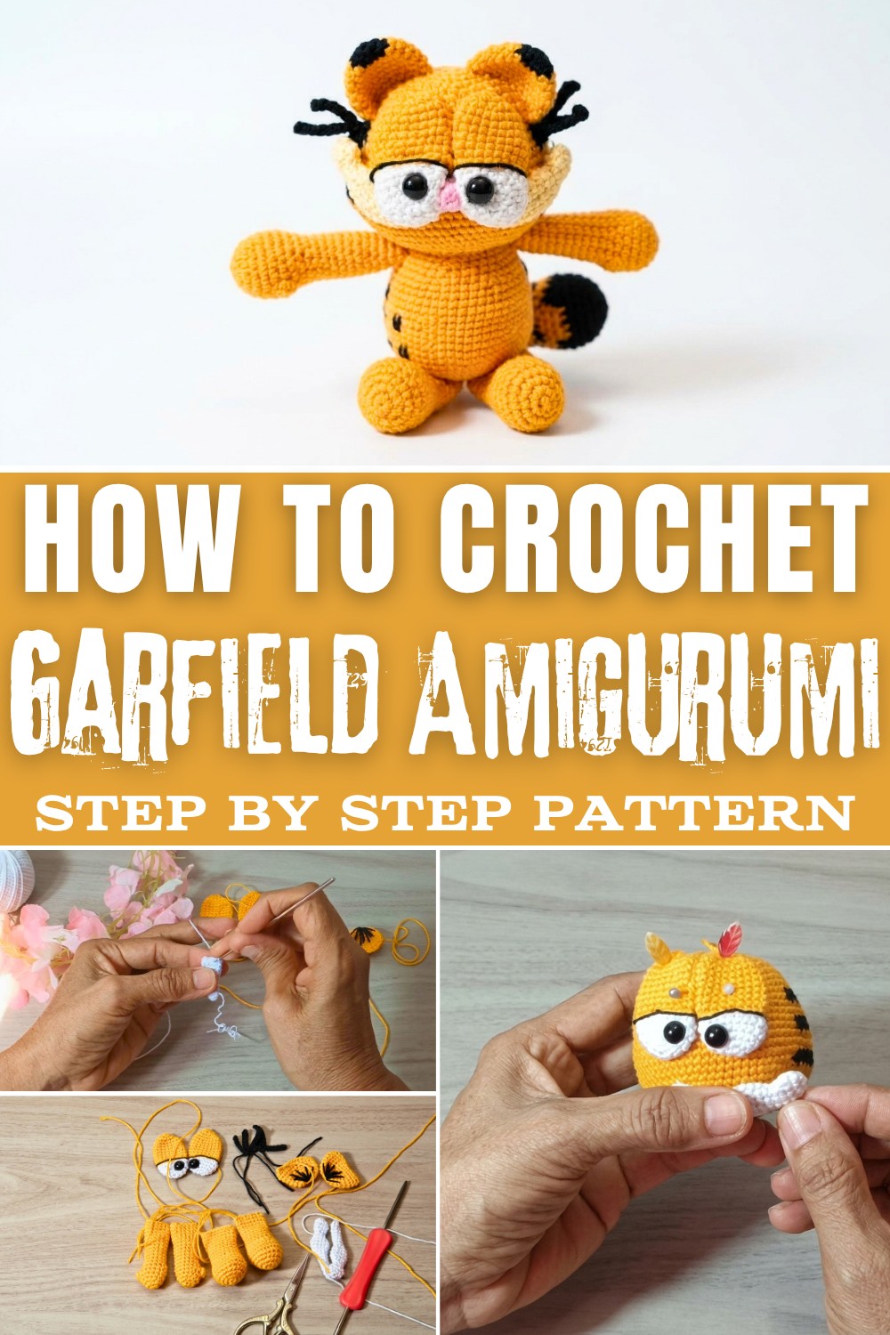 How to Crochet a Garfield Amigurumi (2)