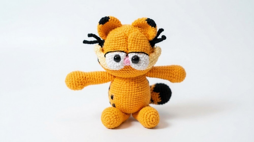 How to Crochet a Garfield Amigurumi (3)