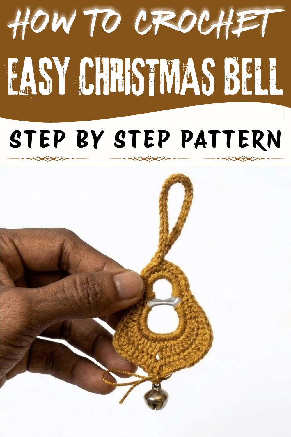 How to Crochet a recycled CHRISTMAS BELL (Step by Step) (2)