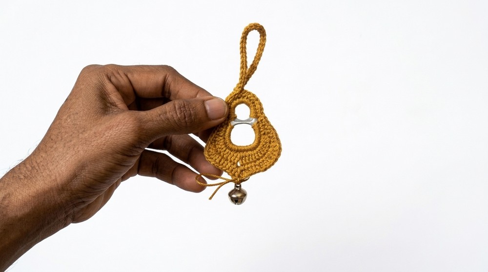 How to Crochet a recycled CHRISTMAS BELL (Step by Step) (4)