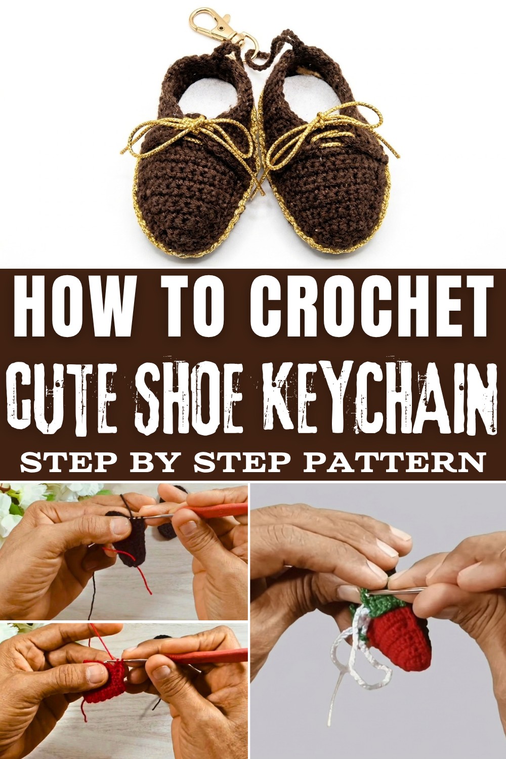 How to crochet SHOE KEYCHAINS (Step by Step) (1)
