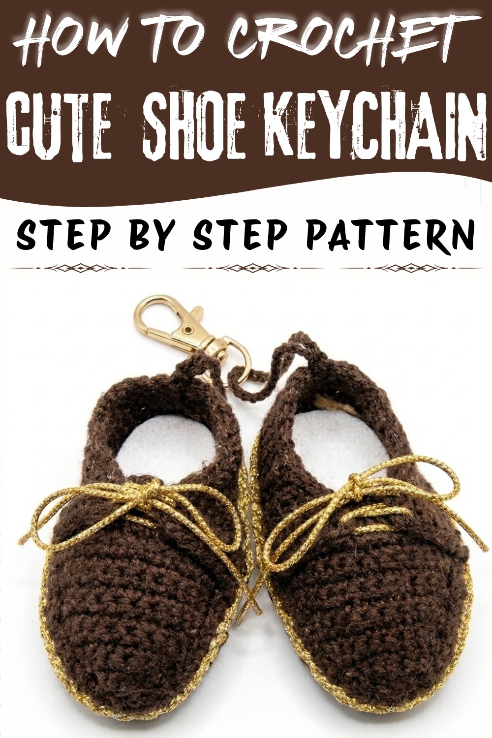 How to crochet SHOE KEYCHAINS (Step by Step)