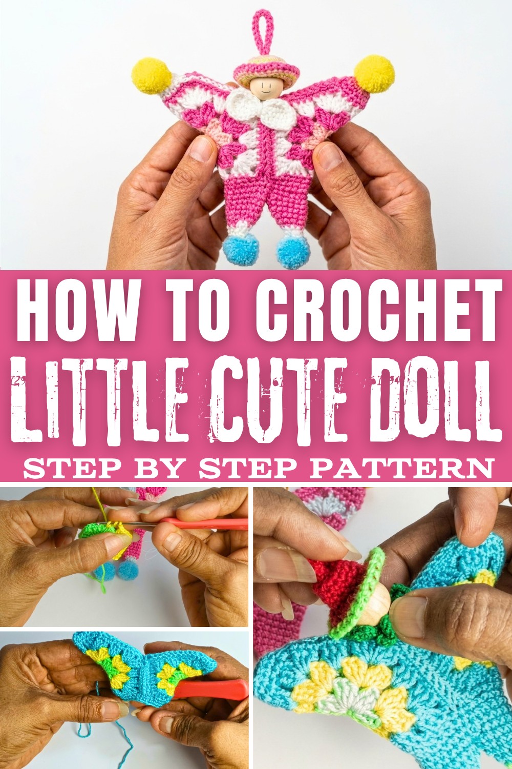 How to crochet a CUTE DOLL (Step by Step) (1)