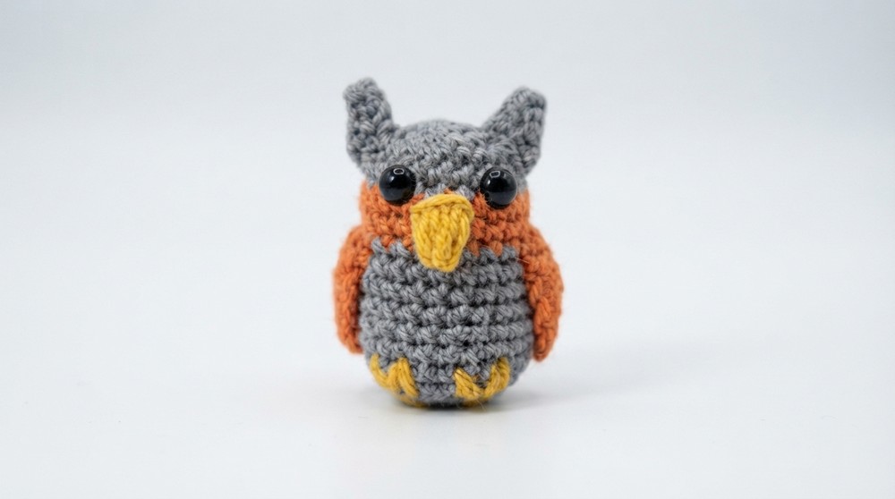 How to crochet mini owls step by step (1)
