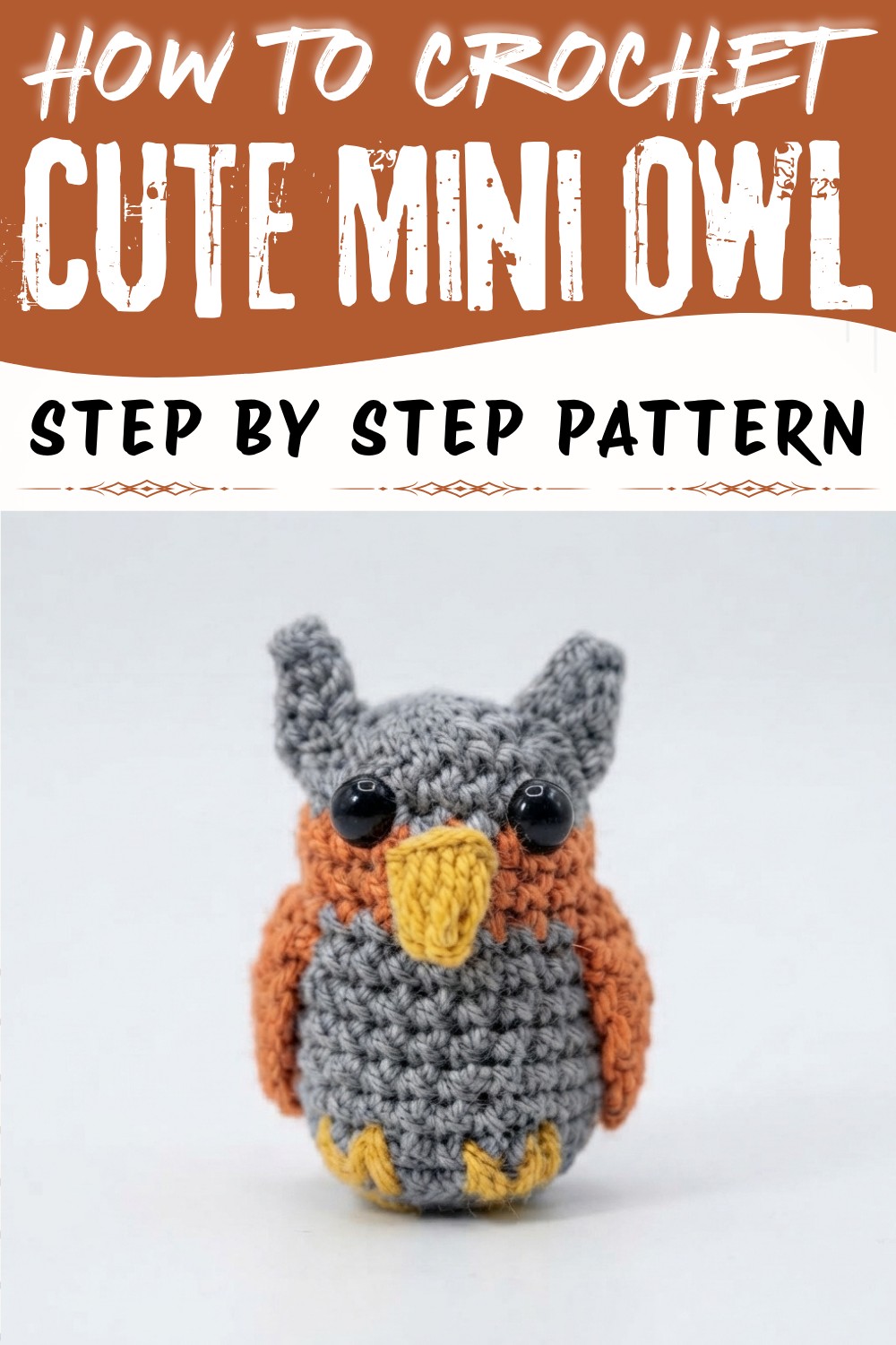 How to crochet mini owls step by step (1)