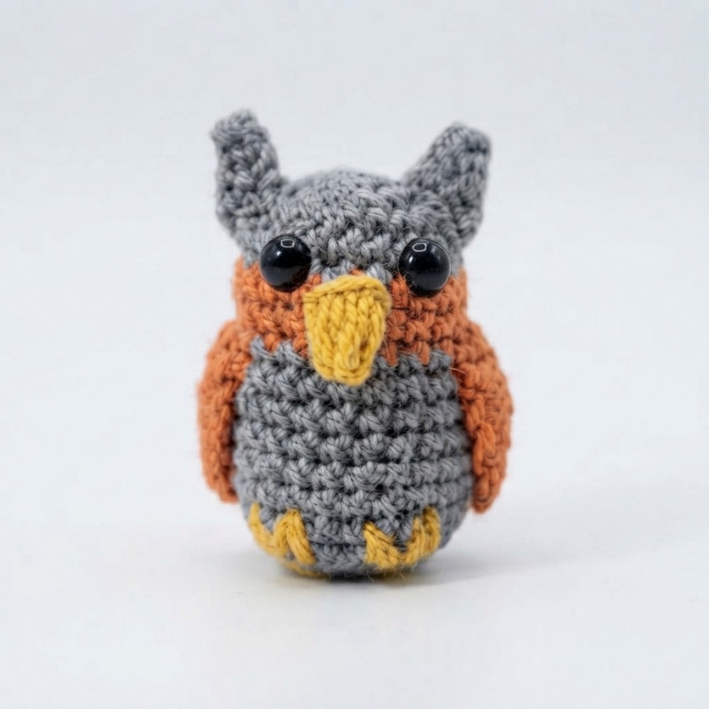 How to crochet mini owls step by step (6)