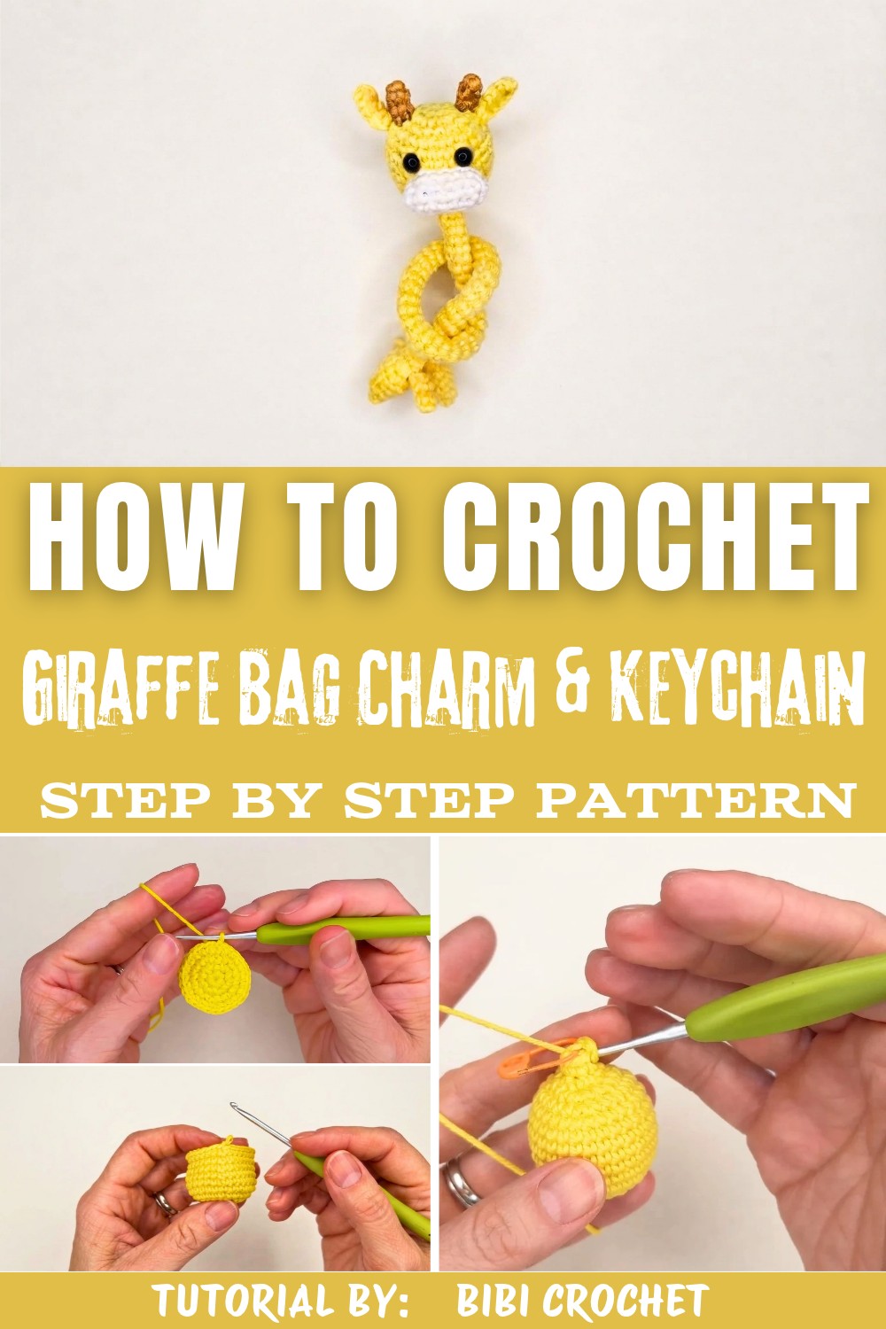 Long-Neck Giraffe Bag Charm & Keychain