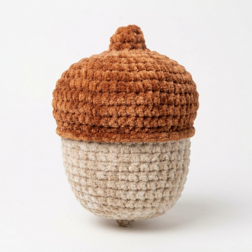 No Sew Crochet Acorn Tutorial
