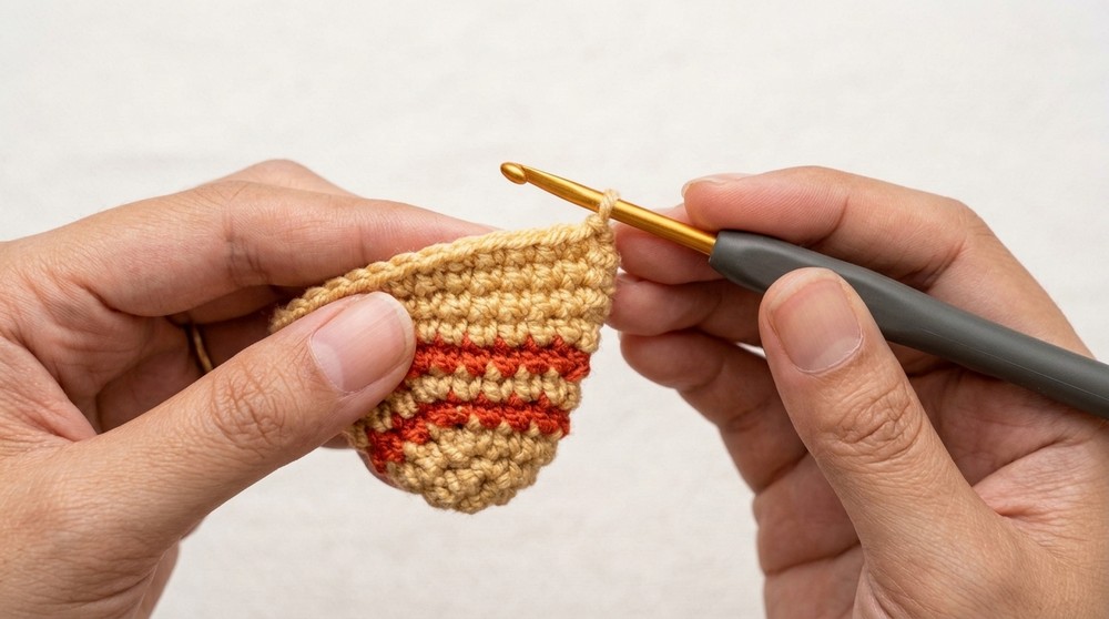 Simple no-sew Fish Crochet keychain Tutorial