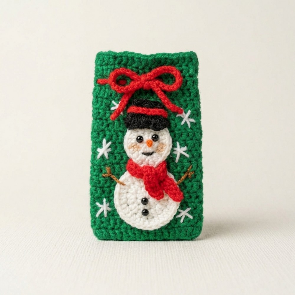 The Cutest Crochet Christmas Gift Bag Ever