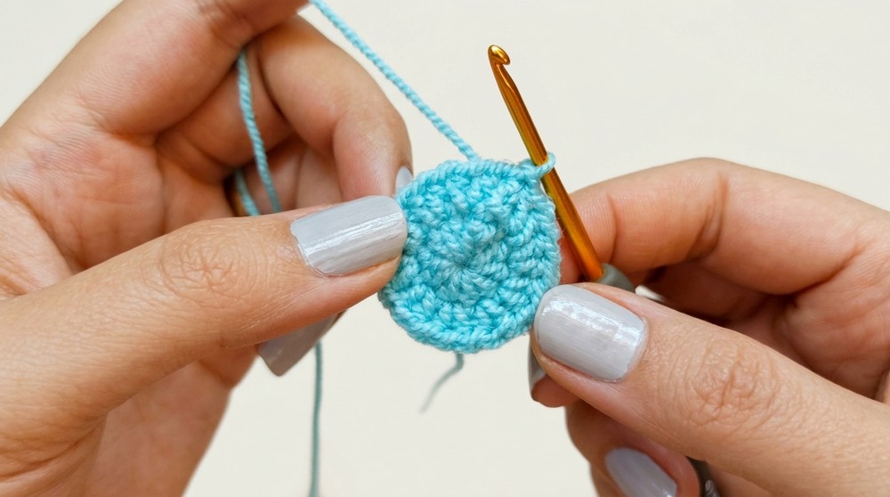 The Cutest Tiny Crochet Sleepy Cat Keychain Ever