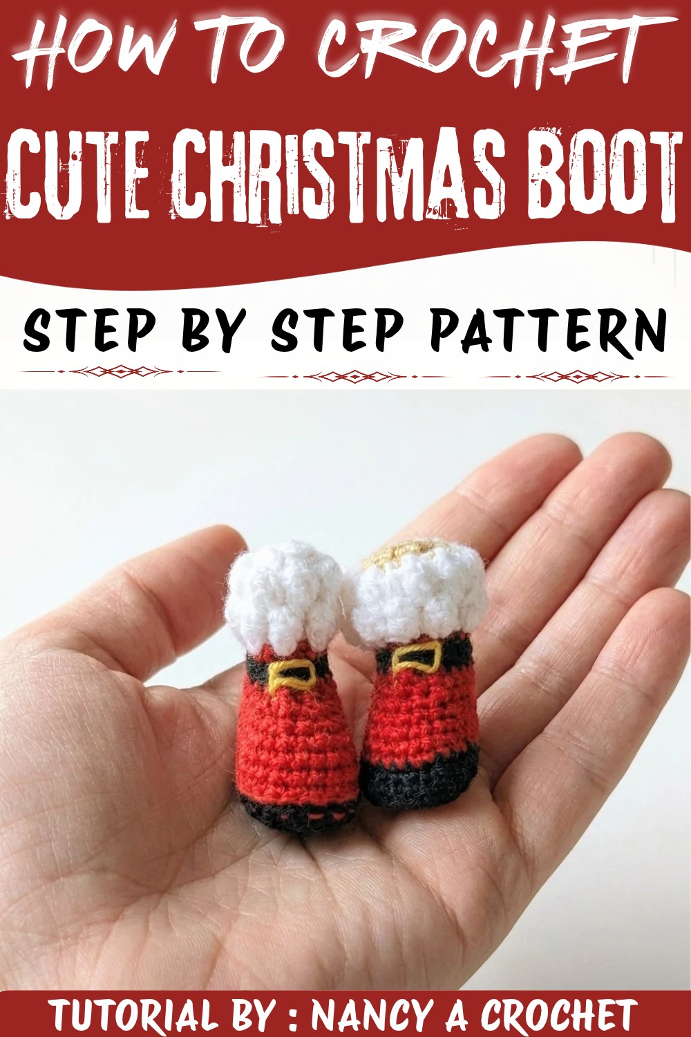Crochet Christmas Boot (1)