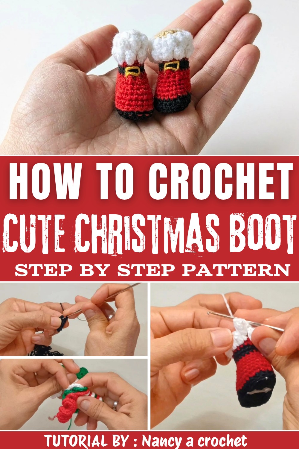 Crochet Christmas Boot (2)
