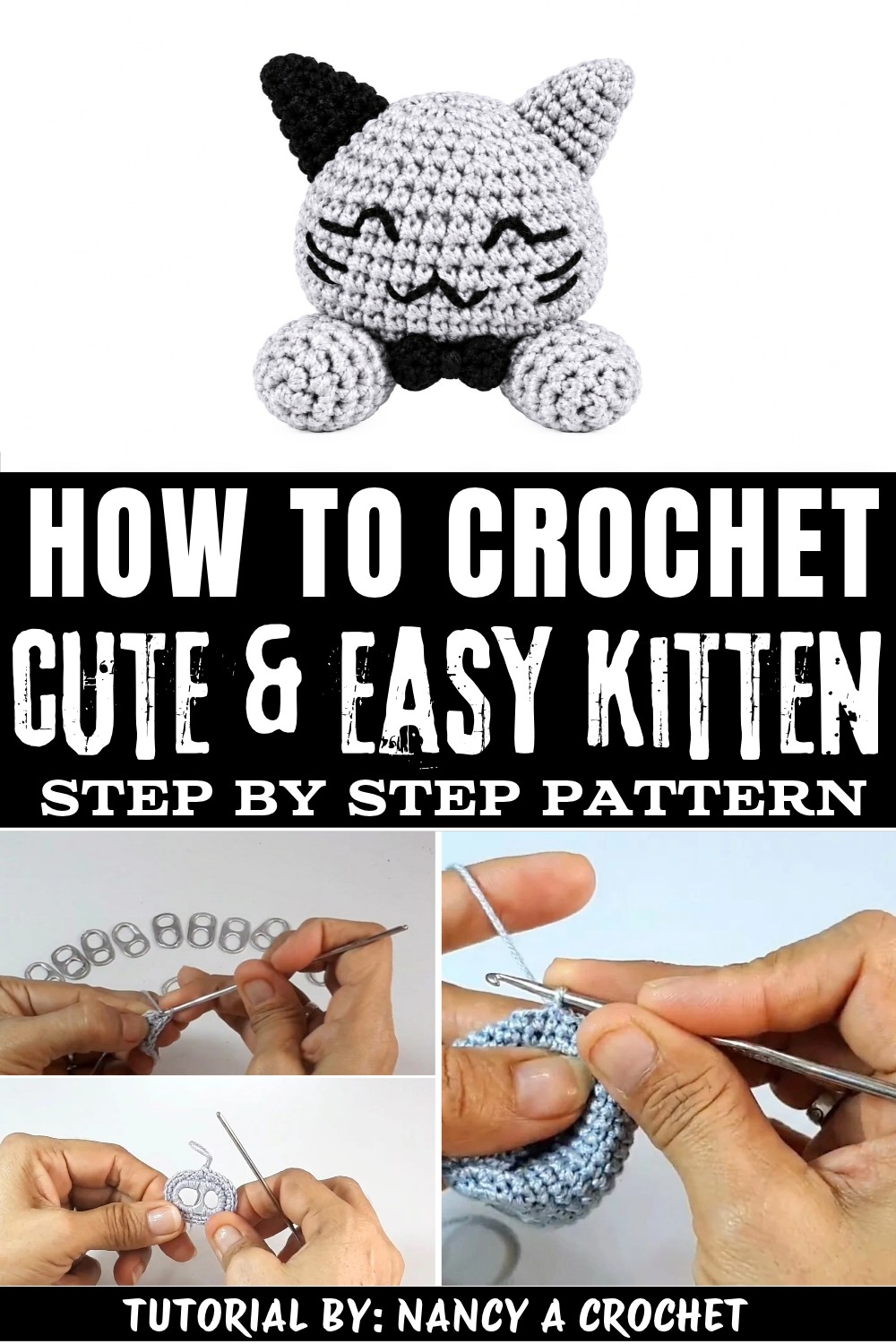 Crochet Cute Kitten Free Pattern (1)