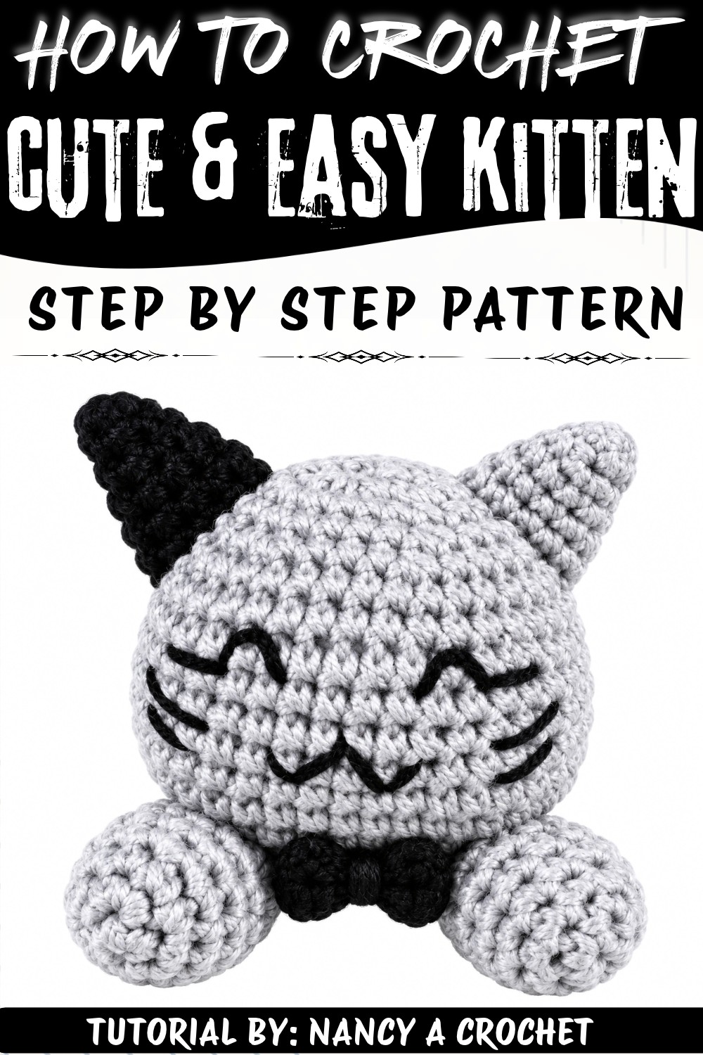 Crochet Cute Kitten Free Pattern (2)
