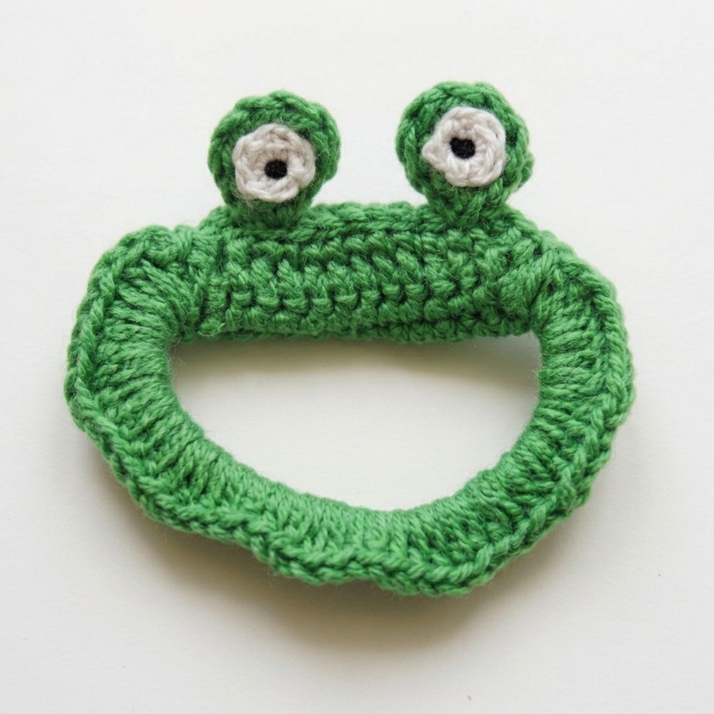 Crochet Frog Hair Tie Free Pattern (3)