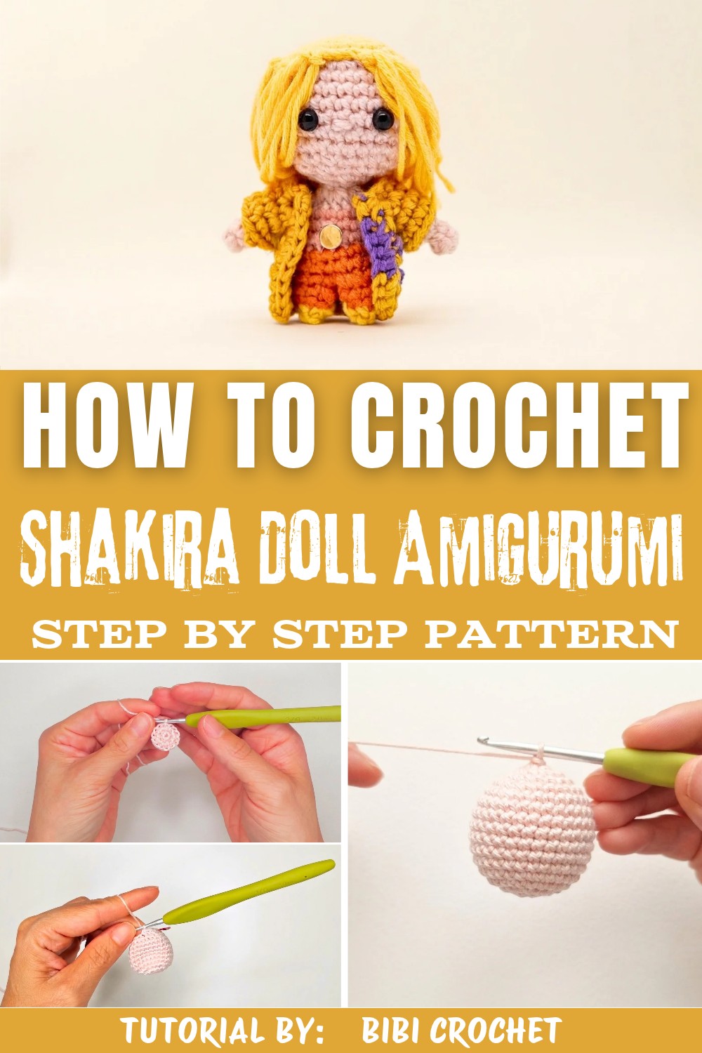 Crochet Shakira Doll Amigurumi Tutorial