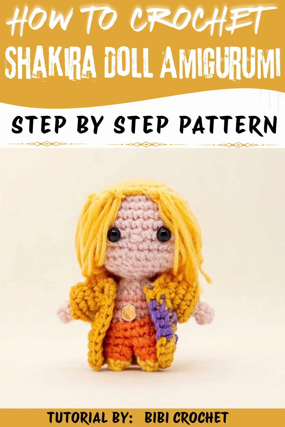 Crochet Shakira Doll Amigurumi Tutorial
