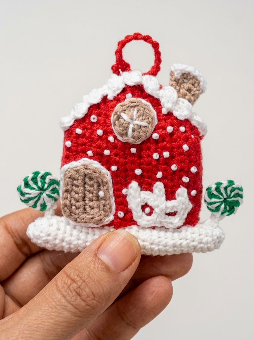 Crochet This Adorable Gingerbread House (8)