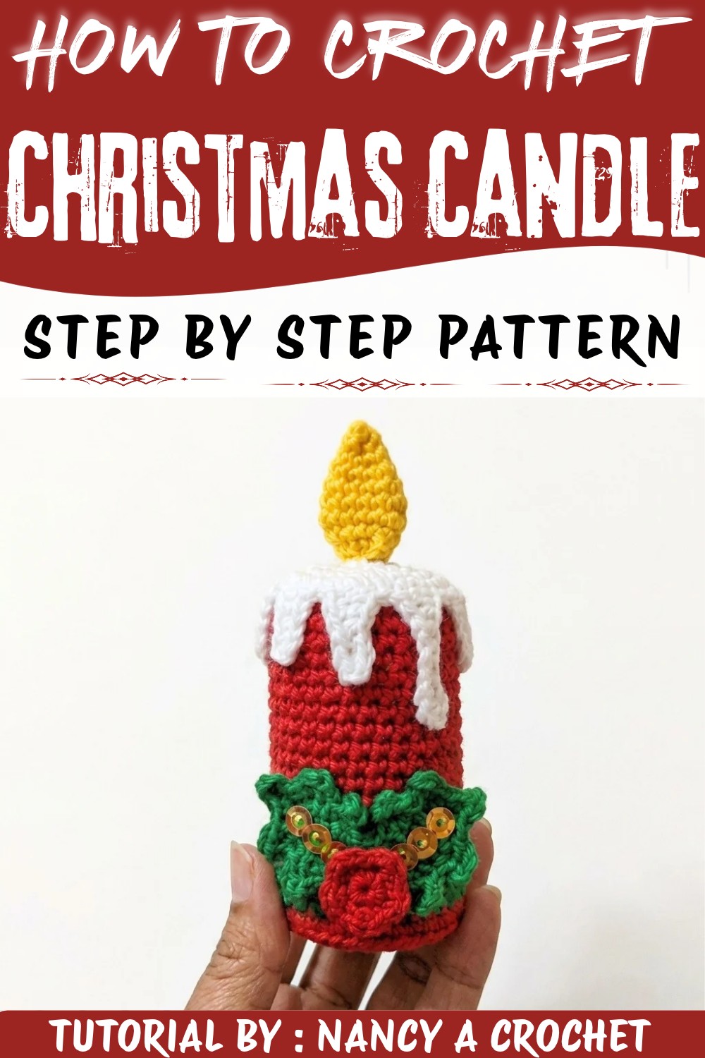Crocheted Christmas Candles by Using Recycled Materials (1)