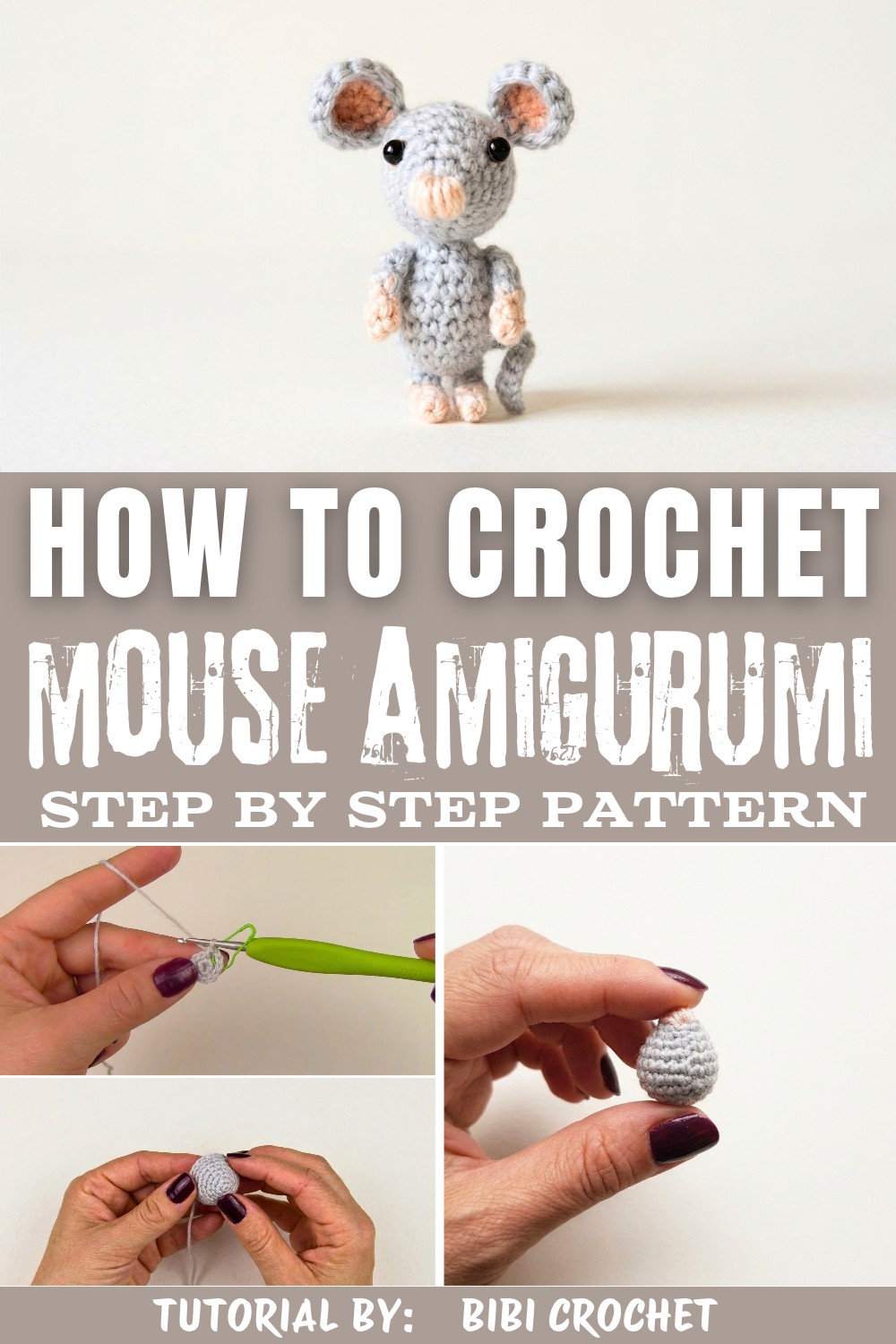 Cute Amigurumi Mouse Step-by-Step
