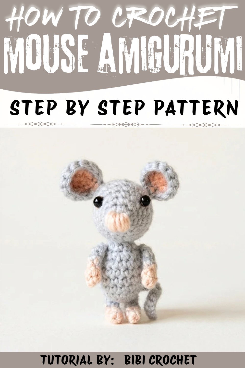 Cute Amigurumi Mouse Step-by-Step