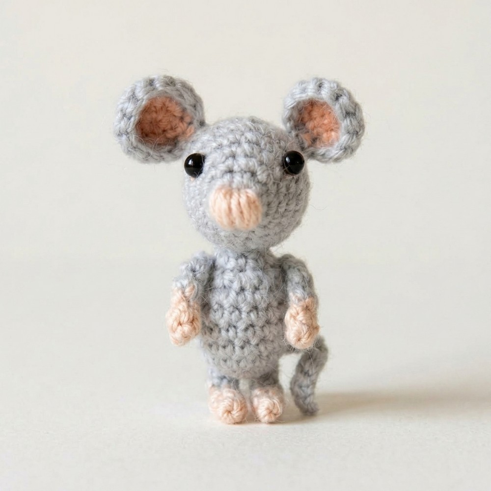 Cute Amigurumi Mouse Step-by-Step