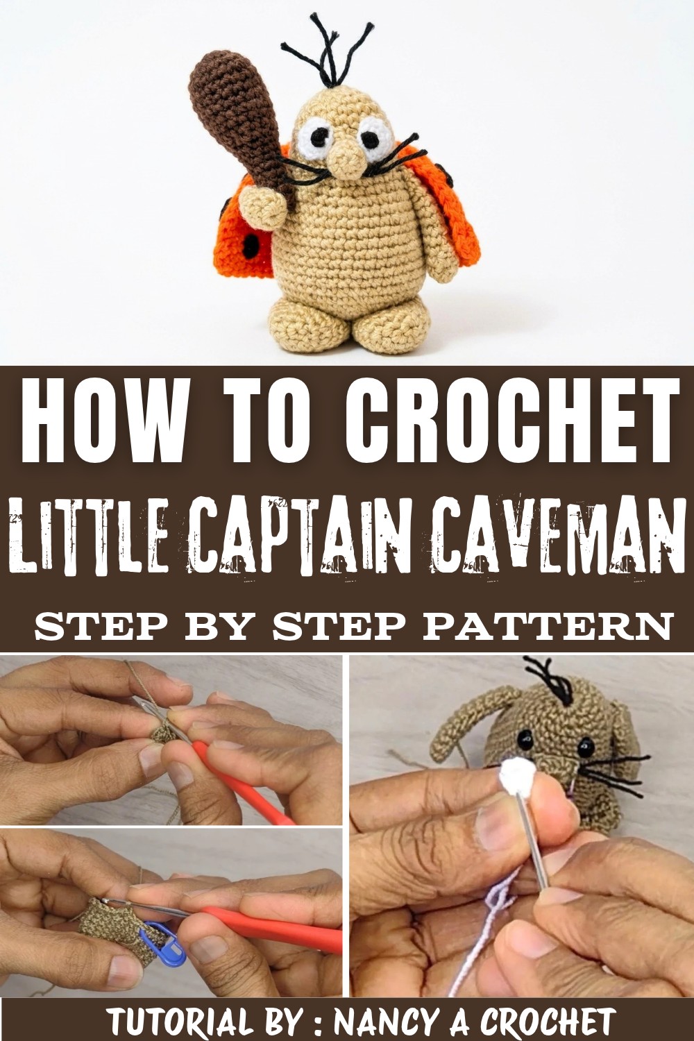 Cute Captain Caveman Crochet Pattern (1)