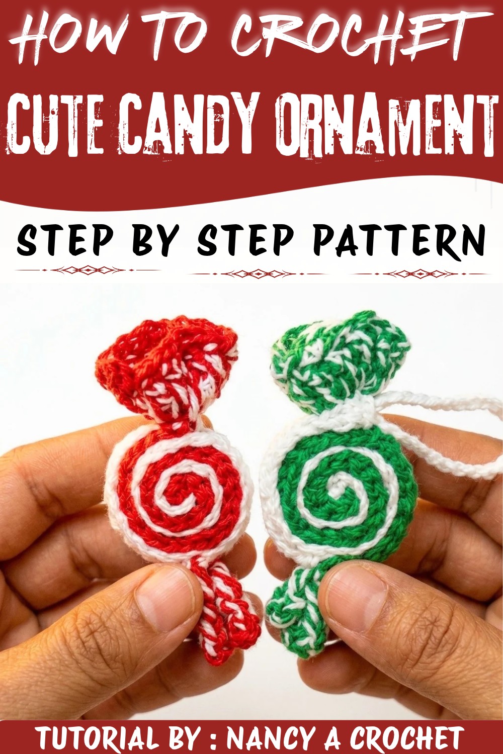 Cute Crochet Candy Ornament