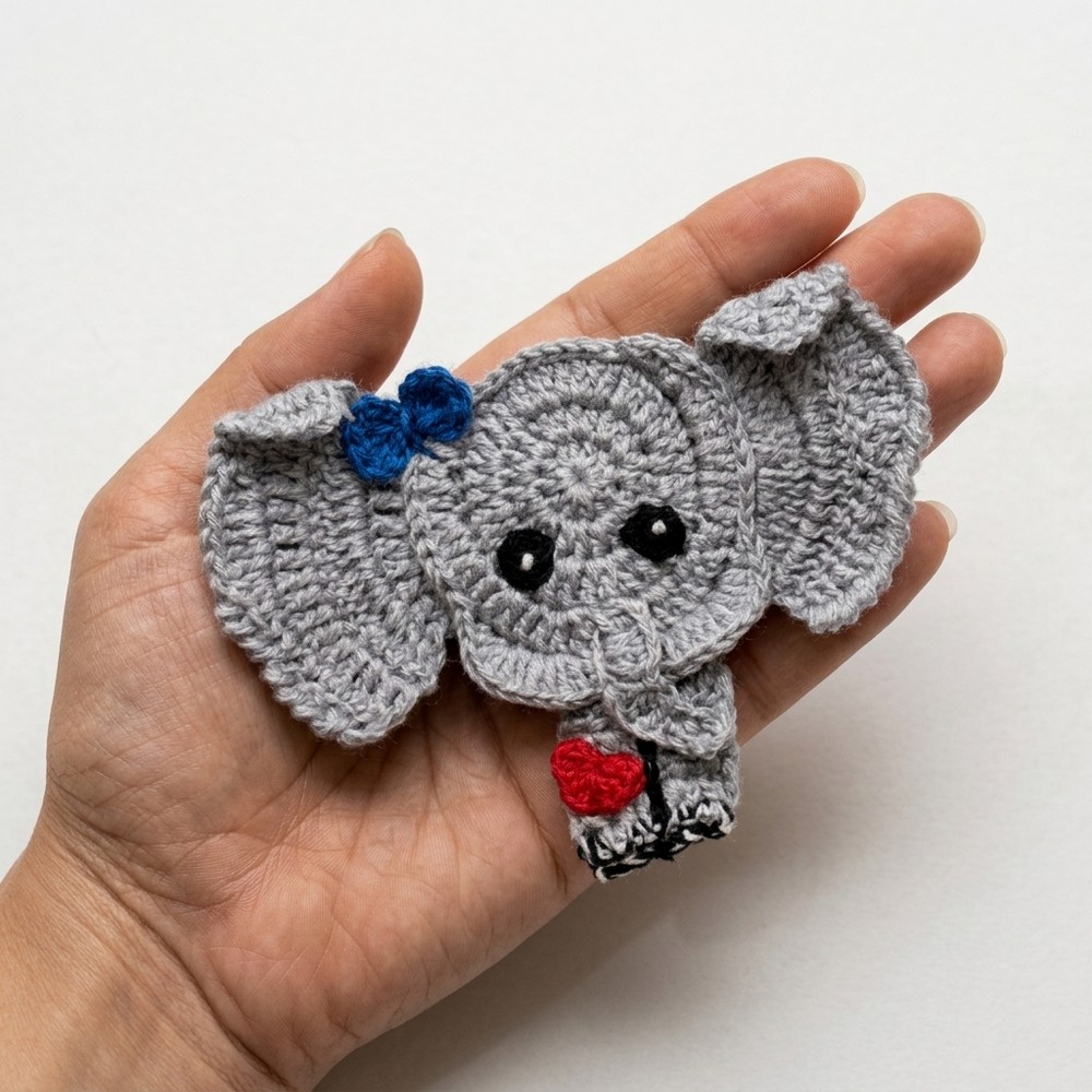 Cute Crochet Elephant Easy Free Pattern (2)